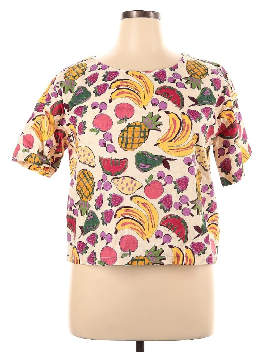 NWOT Princess Highway Boxy Fruit Print Top AU Sz 14/US Sz 10
